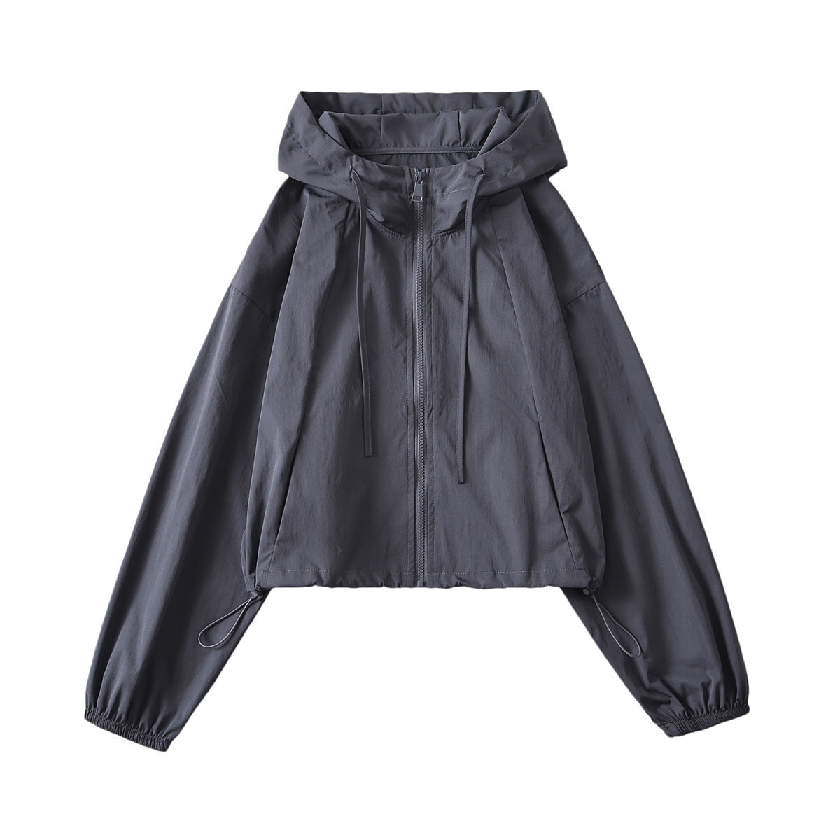 Drawstring jacket jacket